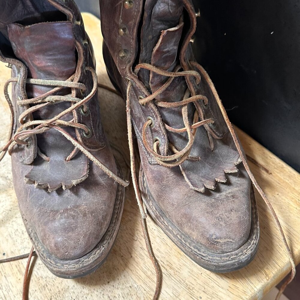 Justin Boots Vintage Granny Roper boot Size 10 - Picture 9 of 15